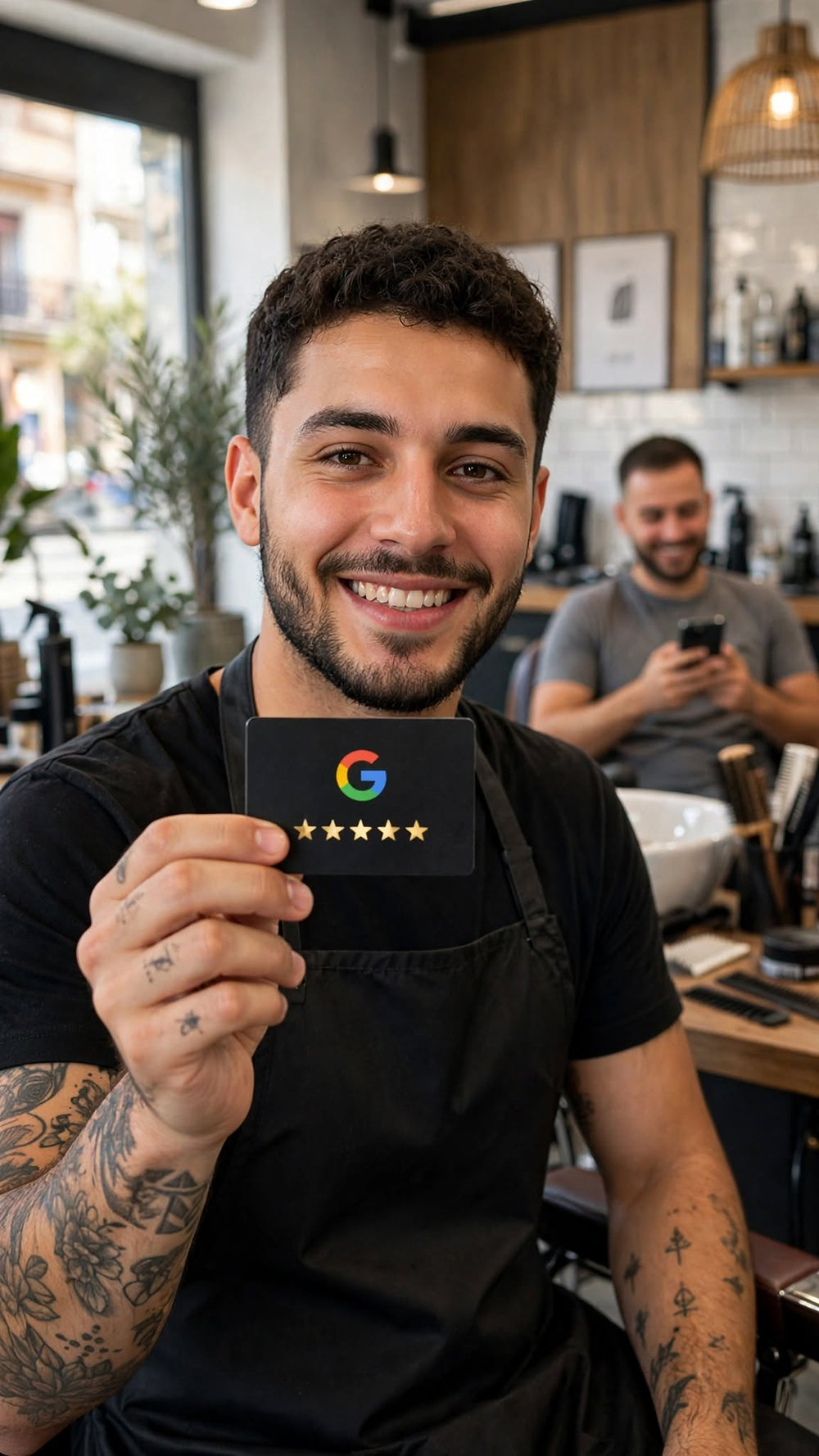 Tarjeta NFC para conseguir reseñas 5 estrellas en Google con 1 toque