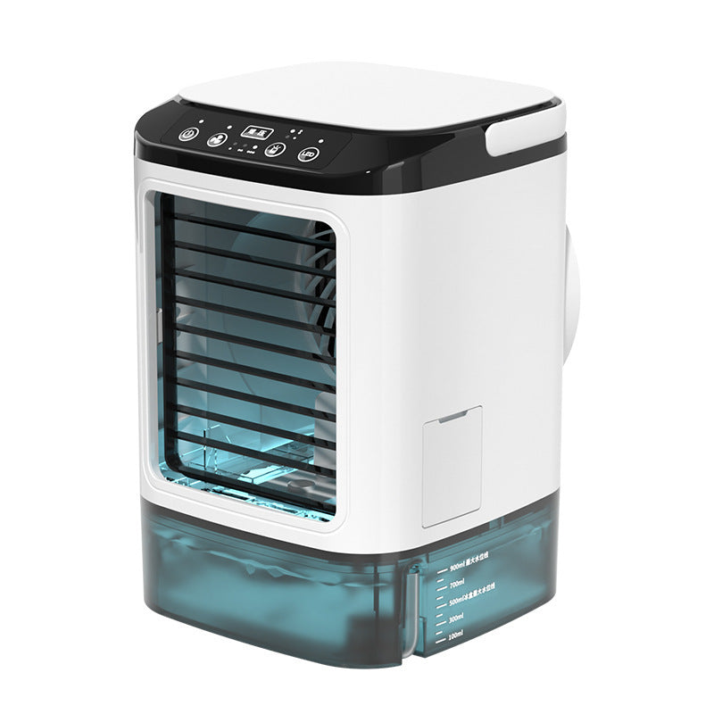 VENTILADOR PORTÁTIL DE SOBREMESA CON TECNOLOGÍA DE ENFRIAMIENTO POR HIELO