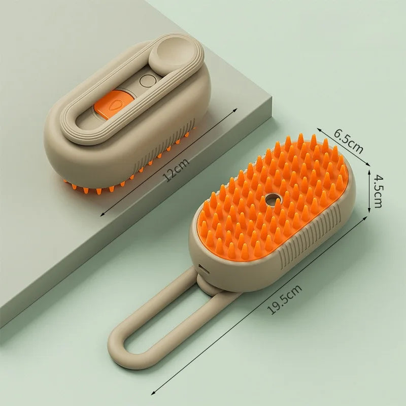 Cepillo de Vapor 3 en 1 - Antipelos para Perros y Gatos
