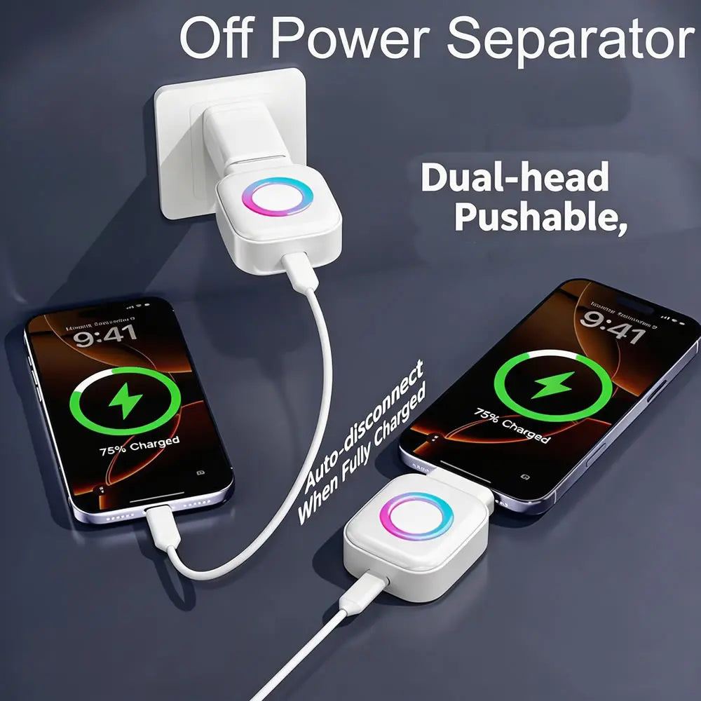 Adaptador USB-C Inteligente - Corta la carga solo al 100% para no estropear la batería